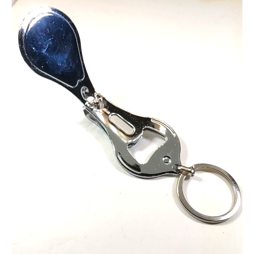 La Dama Finger Nail Clippers File Keychain Bottle Opener - Picture 5 of 9